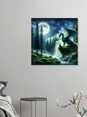 Forest Dragon Guardian | Digital Dragon and Child Fantasy Art Print | Dragon lover Art| Wall Art Print Home Decor
