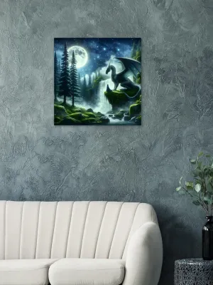 Forest Dragon Guardian | Digital Dragon and Child Fantasy Art Print | Dragon lover Art| Wall Art Print Home Decor